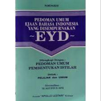 Image of Pedoman Umum Ejaan Bahasa Indonesia yang Disempurnakan EYD